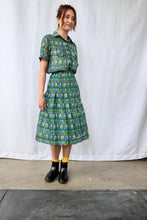 Load image into Gallery viewer, The 60s/70s green skirt set
