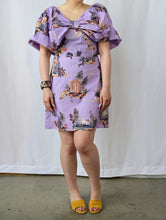 Load image into Gallery viewer, The purple balloon sleeve dress
