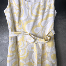 Load image into Gallery viewer, The 60s pastel yellow dress with belt
