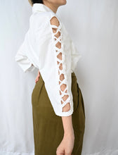 Load image into Gallery viewer, The white blouse with holes
