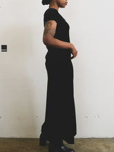 Load image into Gallery viewer, The black vintage velvet maxi dress
