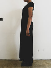 Load image into Gallery viewer, The black vintage velvet maxi dress
