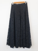 Load image into Gallery viewer, The A-line black lace skirt
