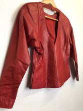 Load image into Gallery viewer, Vintage red leather top
