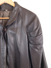 Load image into Gallery viewer, The 80s coffee brown leather jacket
