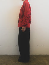 Load image into Gallery viewer, The zig zag red silk jacket
