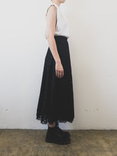 Load image into Gallery viewer, The A-line black lace skirt
