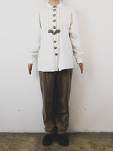 Load image into Gallery viewer, The big metal button unisex Trachten blouse
