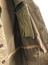 Load image into Gallery viewer, 50s M47 khaki green jacket, herringbone pattern!
