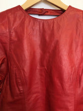 Load image into Gallery viewer, Vintage red leather top
