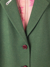 Load image into Gallery viewer, The green designer blazer jacket with pink lining
