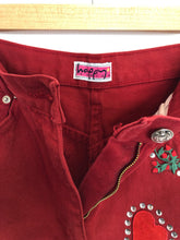 Load image into Gallery viewer, The playful red denim pants
