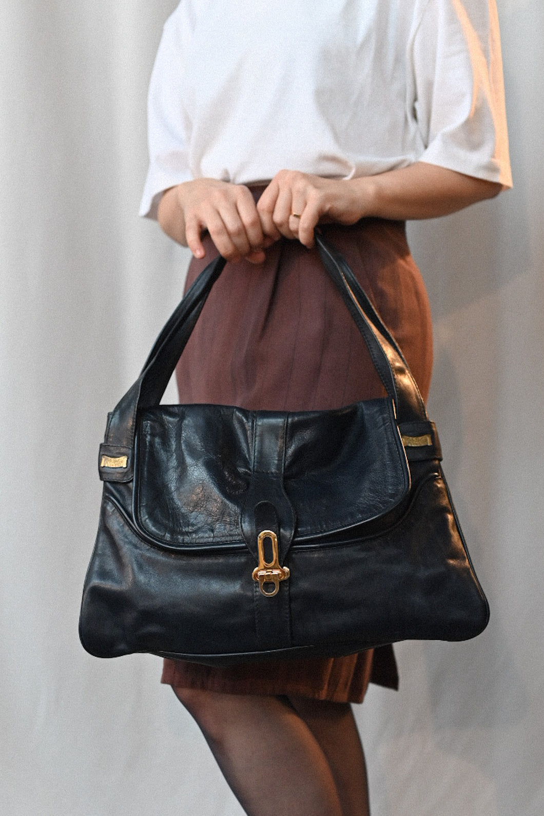 The navy blue bag