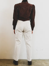 Load image into Gallery viewer, The 80s chocolate brown suede jacket
