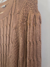 Load image into Gallery viewer, The copper knit sweater with braid design
