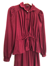 Load image into Gallery viewer, The 70s maroon dress
