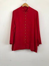 Load image into Gallery viewer, The red vintage silk blouse
