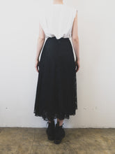 Load image into Gallery viewer, The A-line black lace skirt
