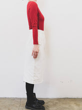 Load image into Gallery viewer, The white denim skirt with pockets
