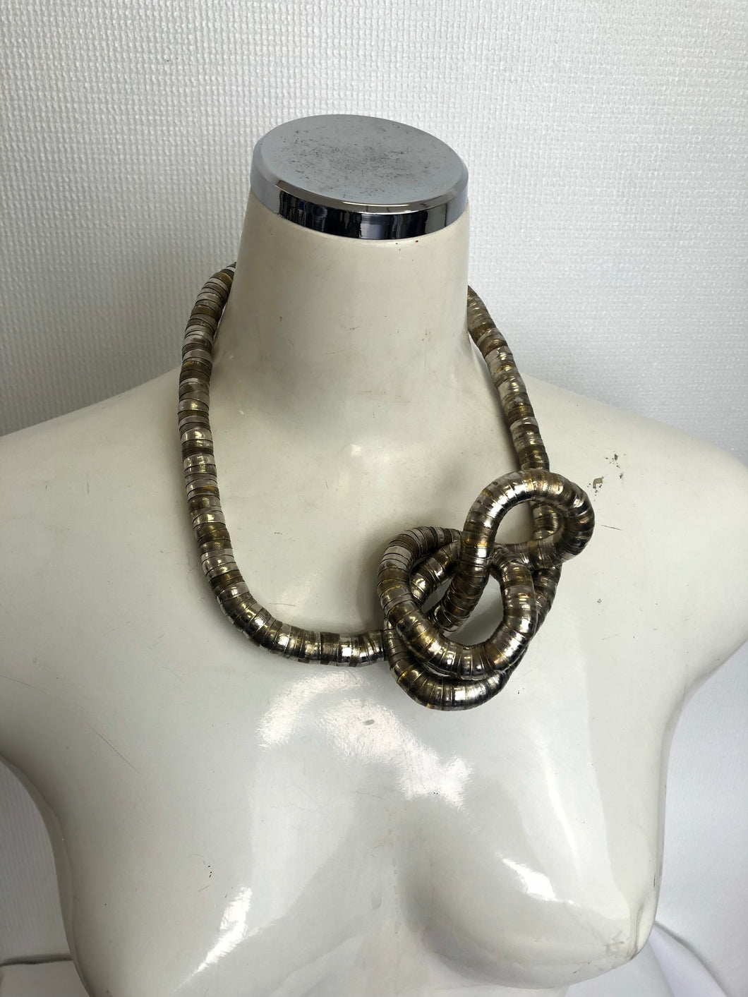 The silver chain necklace