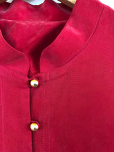 Load image into Gallery viewer, The red vintage silk blouse
