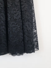 Load image into Gallery viewer, The A-line black lace skirt
