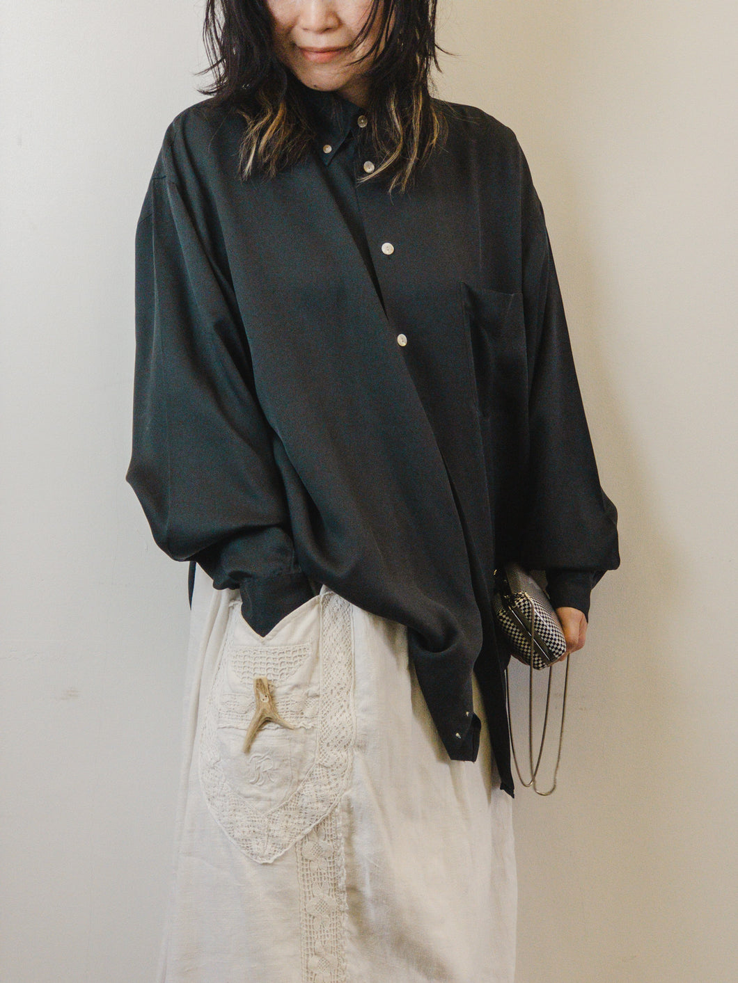 The charcoal blouse (designers/ unisex)