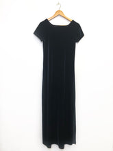 Load image into Gallery viewer, The black vintage velvet maxi dress
