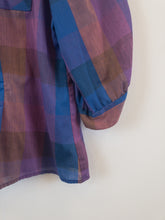 Load image into Gallery viewer, The purple check vintage blouse
