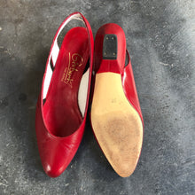 Load image into Gallery viewer, The lipstick red vintage shoes
