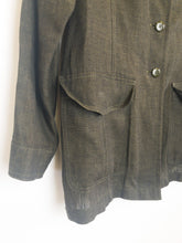 Load image into Gallery viewer, The olive green linen blouse
