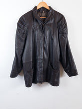 Load image into Gallery viewer, The 80s coffee brown leather jacket
