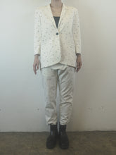 Load image into Gallery viewer, The white pants suit with stitching
