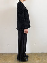 Load image into Gallery viewer, The black sequin &amp; beads jacket
