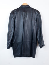 Load image into Gallery viewer, The 90s black cow leather jacket
