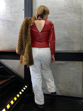 Load image into Gallery viewer, Vintage red leather top
