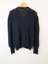 Load image into Gallery viewer, The Bavarian dark blue knit cardigan
