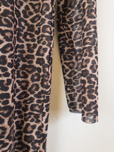 Load image into Gallery viewer, The animal print mesh one-piece
