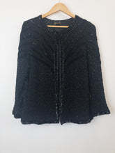 Load image into Gallery viewer, The black sequin &amp; beads jacket
