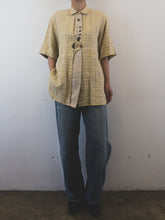 Load image into Gallery viewer, The yellow beige unisex linen shirt
