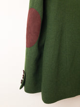 Load image into Gallery viewer, The green designer blazer jacket with pink lining
