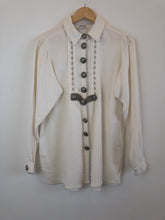 Load image into Gallery viewer, The big metal button unisex Trachten blouse
