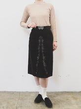 Load image into Gallery viewer, The Bavarian brown suede skirt
