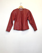 Load image into Gallery viewer, Vintage red leather top
