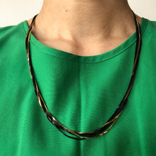 Load image into Gallery viewer, The gold/black multi chain necklace
