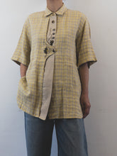 Load image into Gallery viewer, The yellow beige unisex linen shirt
