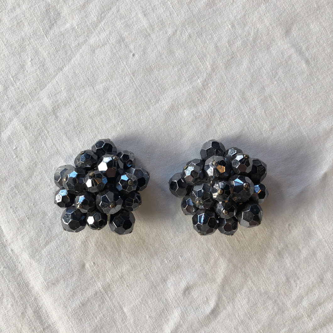 The vintage silver clip earrings