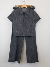 Load image into Gallery viewer, The 70s denim like jacket/pants set
