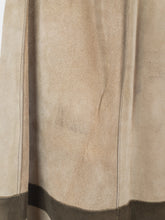 Load image into Gallery viewer, The 70s/80s retro beige suede A-line skirt
