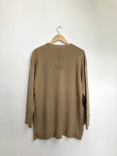 Load image into Gallery viewer, Beige oversized wool cardigan
